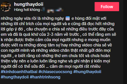 Văn Hùng chia sẻ về quá khứ 2-3 năm trước