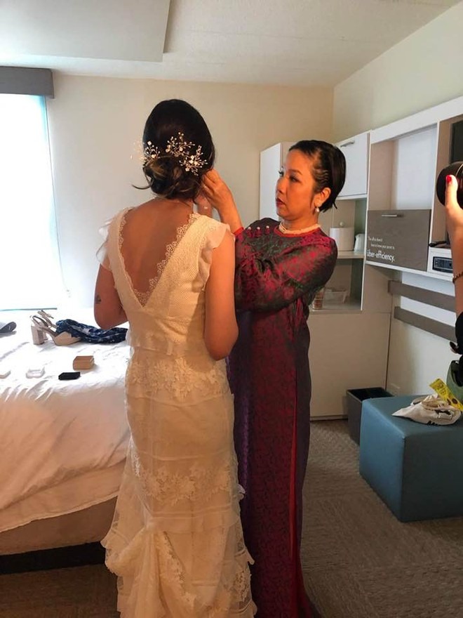Mỹ Linh chu đáo trong ngày cưới Anna Trương