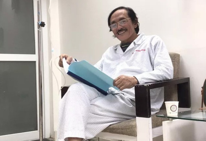 Giang Còi trong thời gian điều trị bệnh