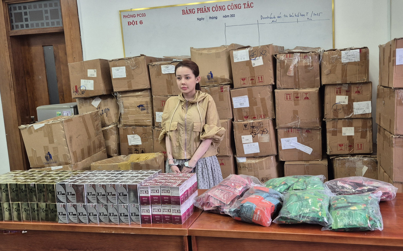 Ngân 98 cùng tang vật vụ án