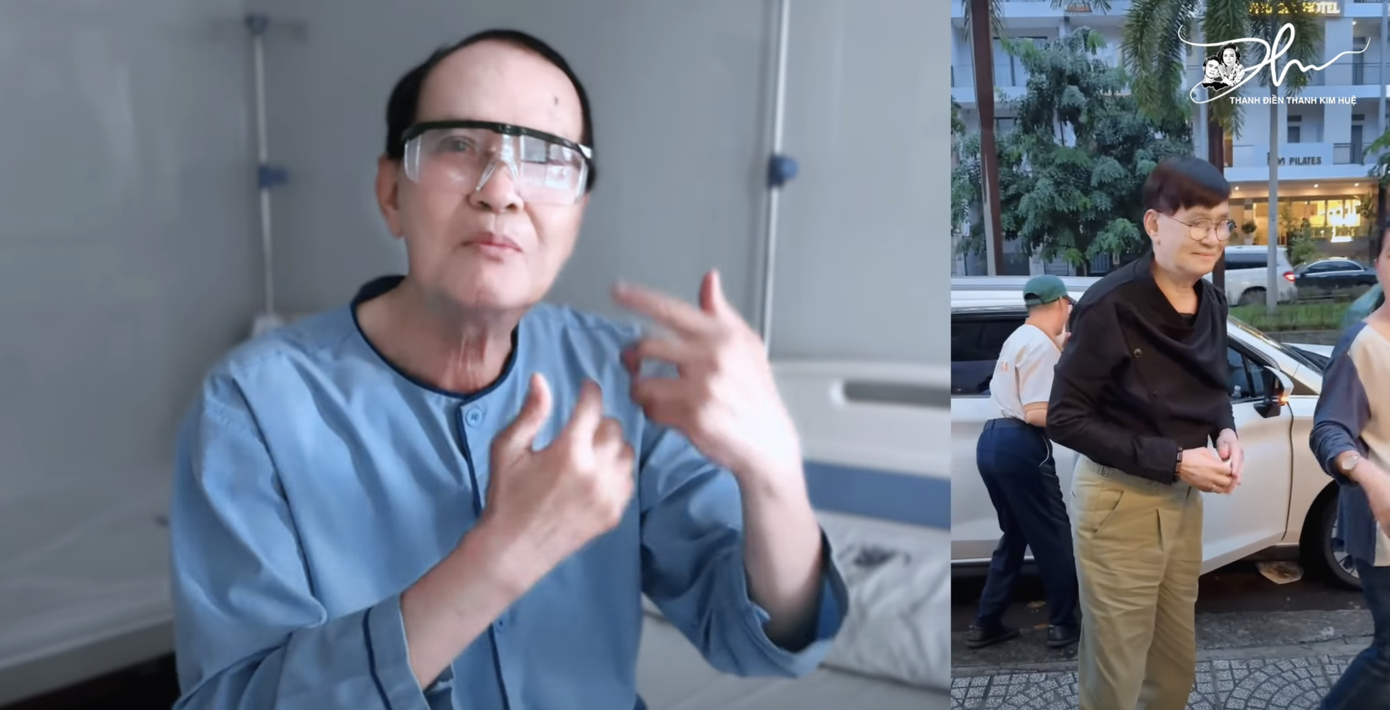 Nam nghệ sĩ Việt ai cũng biết mặt có nguy cơ bị mù vĩnh viễn, đi đến đâu bác sĩ cũng lắc đầu- Ảnh 3. Nghệ sĩ Thanh Điền giải thích lý do đi khập khiễng trong một hoạt động xuất hiện gần đây là do mắt mờ, di chuyển khó khăn