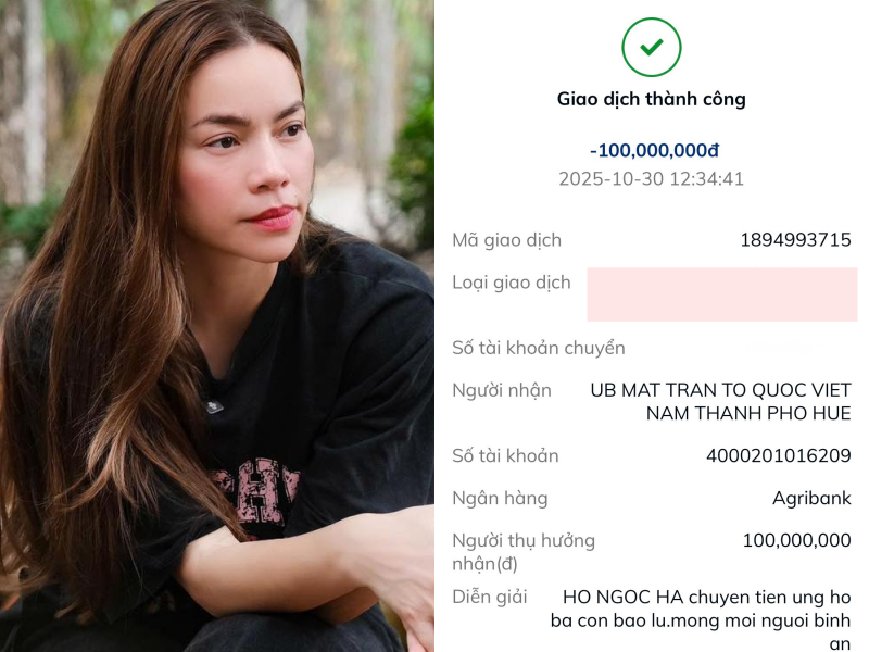 Hồ Ngọc Hà đóng góp và nhắn nhủ