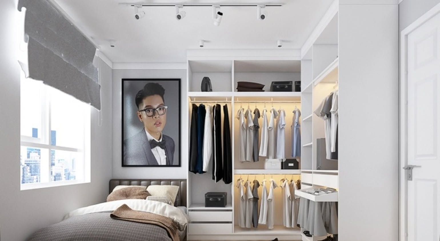 Phòng khách với view sông Sài Gòn View sông Sài Gòn từ căn hộ