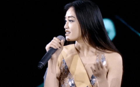 Hoa hậu Yến Nhi lúng túng giao tiếp tiếng Anh Hoa hậu Yến Nhi ấp úng khi trả lời câu hỏi bằng tiếng Anh