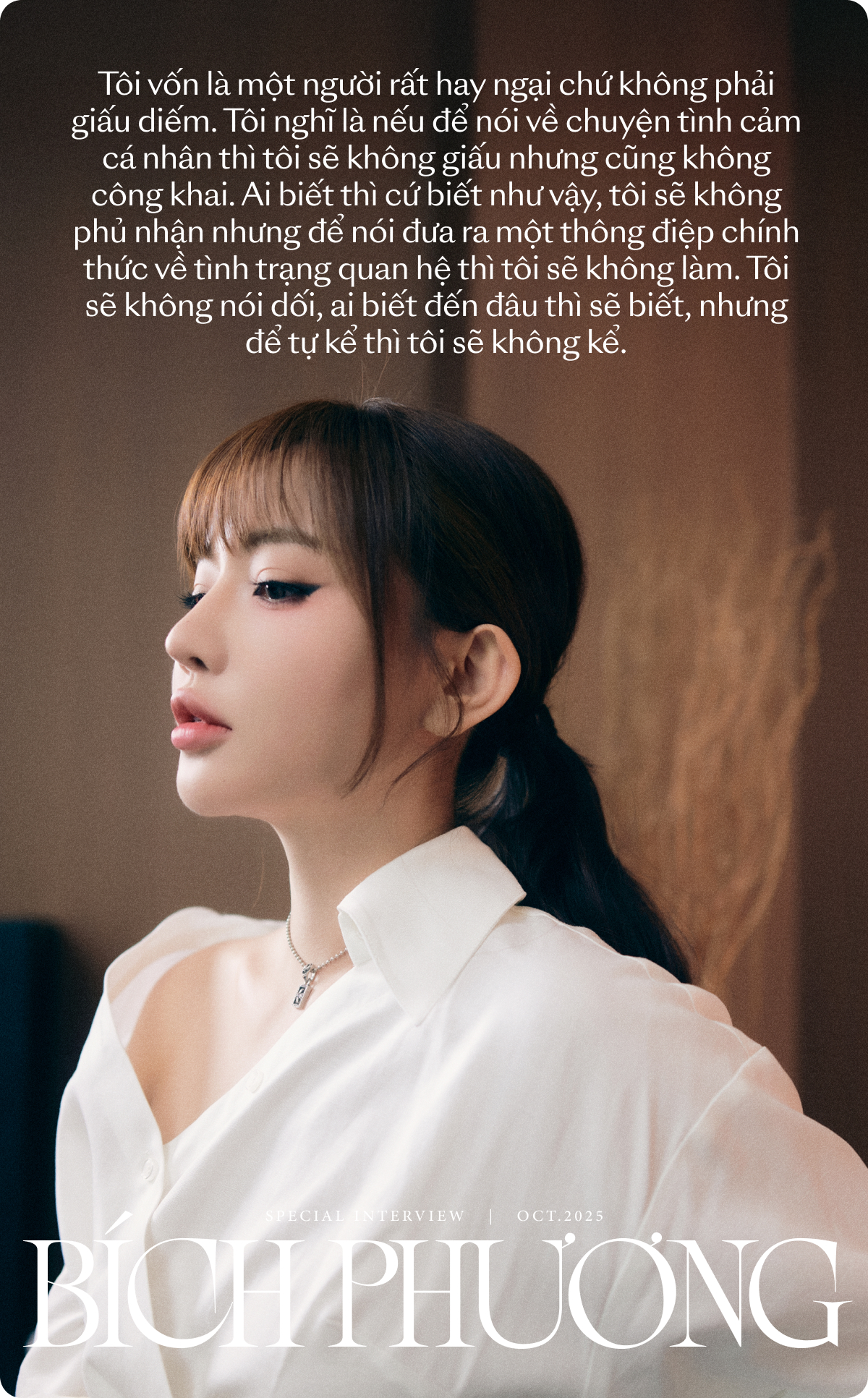 Bích Phương thẳng thắn về mối quan hệ với Tăng Duy Tân Bích Phương trả lời phỏng vấn