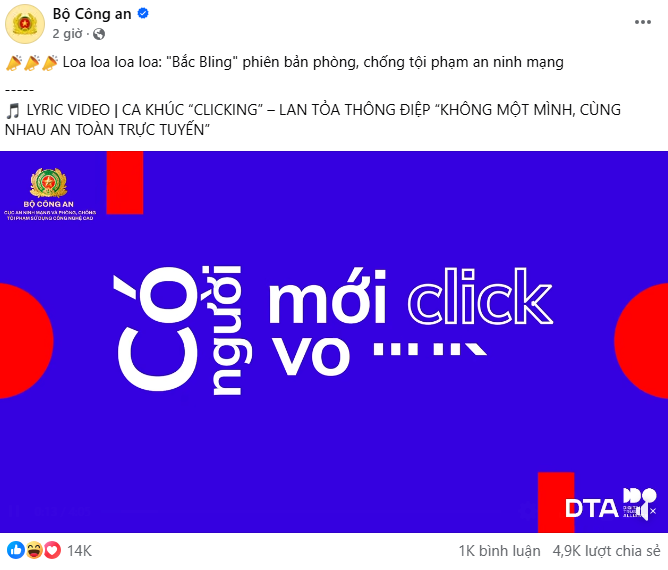 Video thu về tương tác khủng