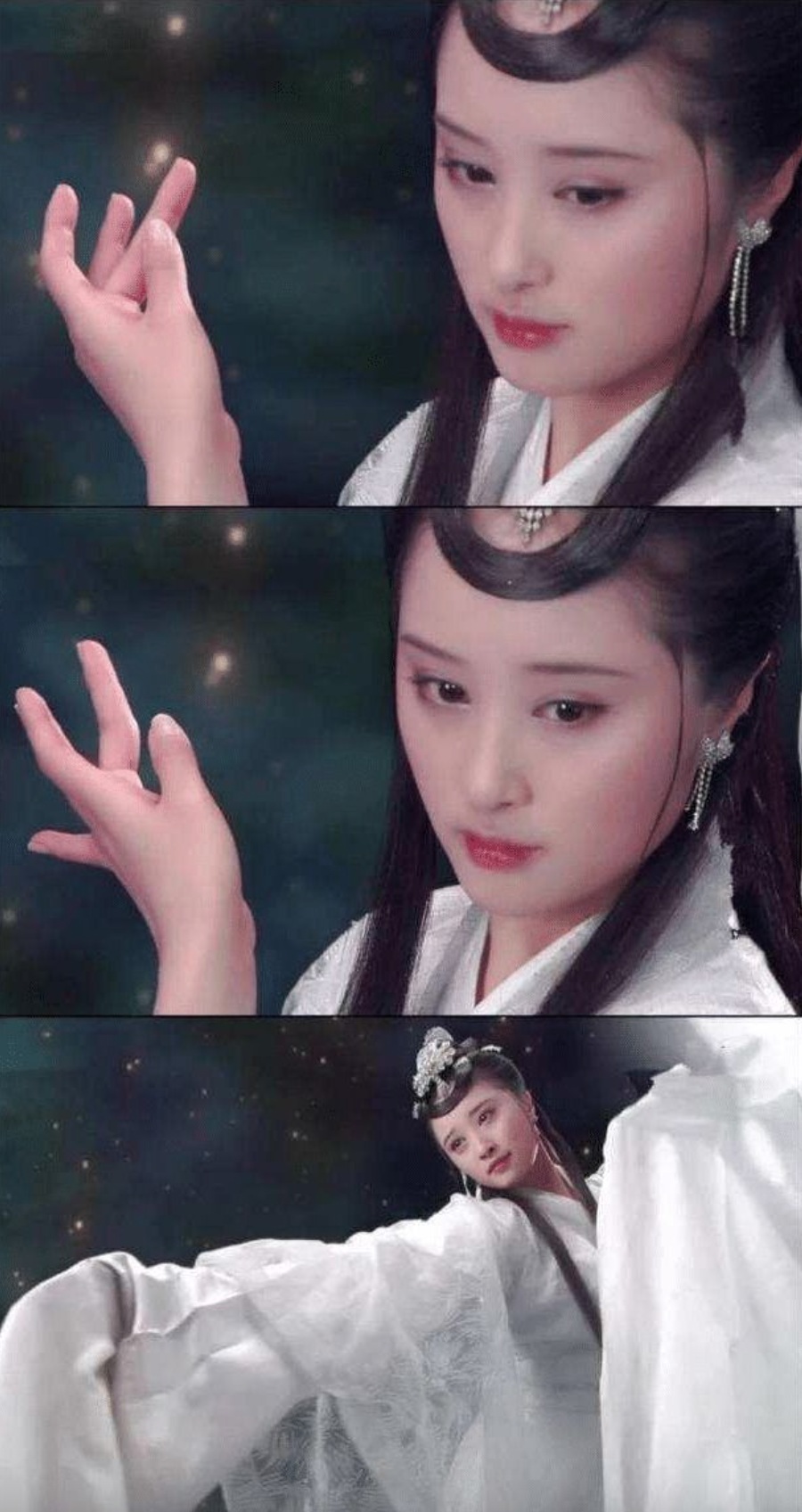 Lý Hân Nhữ trong Bảo Liên Đăng Tiền Truyện Lý Hân Nhữ với tạo hình trắng muốt, tiên khí