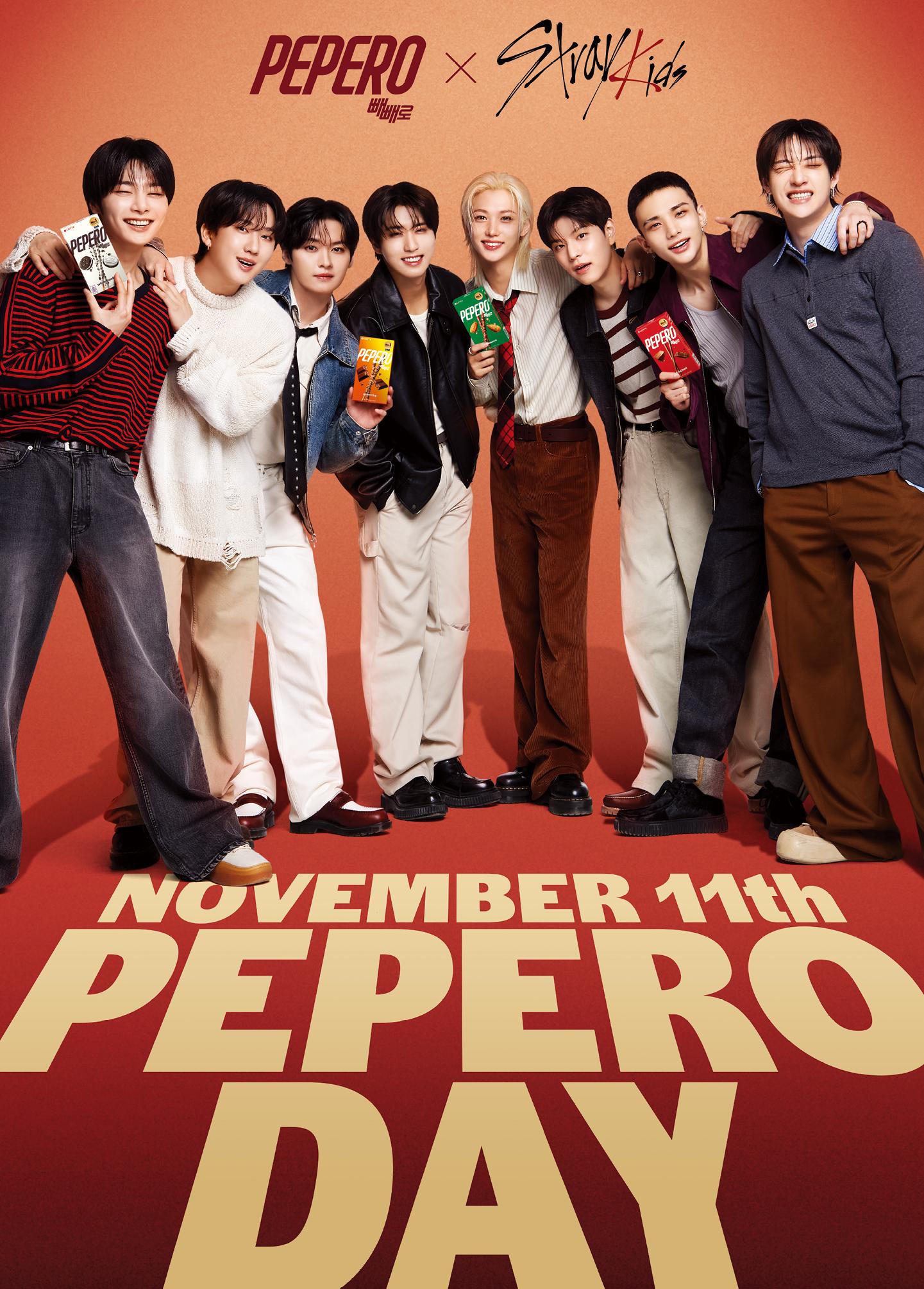 Stray Kids - Đại sứ thương hiệu toàn cầu Nhóm nhạc Stray Kids đại sứ PEPERO