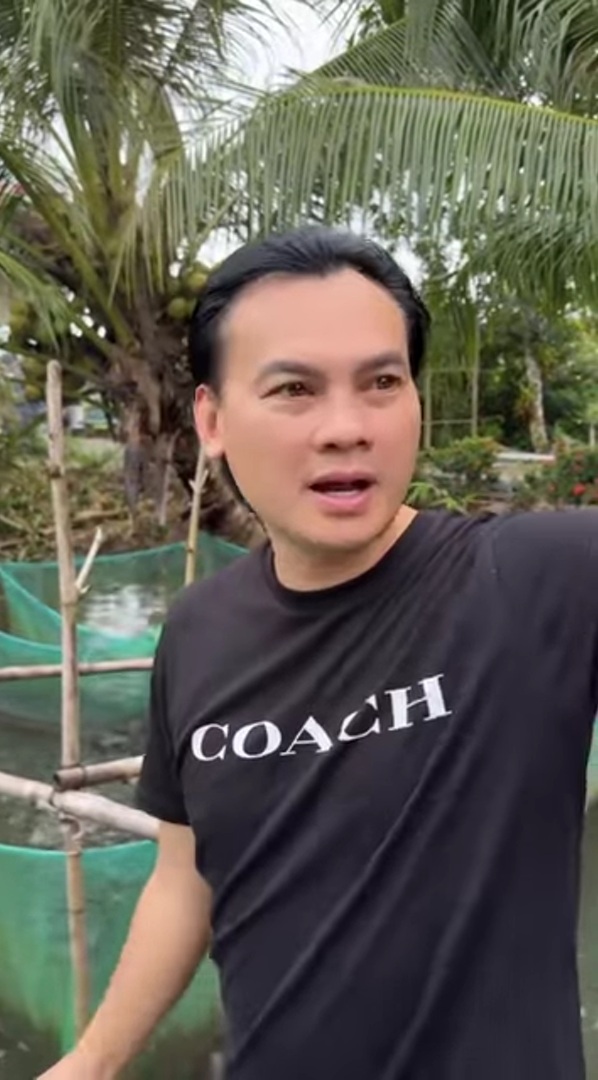 Nam NSƯT từ Mỹ về, bỏ biệt thự TP.HCM về quê trồng rau, nuôi cá- Ảnh 4. Ao cá và khu vườn tại quê nhà Kim Tiểu Long