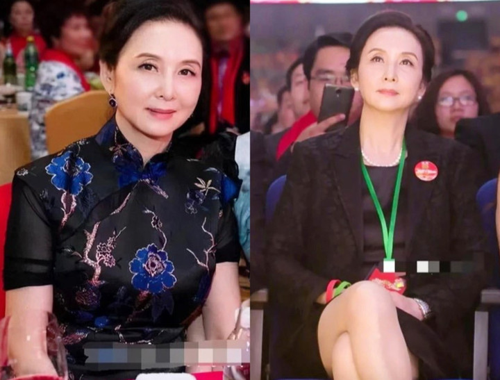 - Ảnh 4. Khâu Bội Ninh vẫn giữ nhan sắc trẻ đẹp ở tuổi xế chiều.