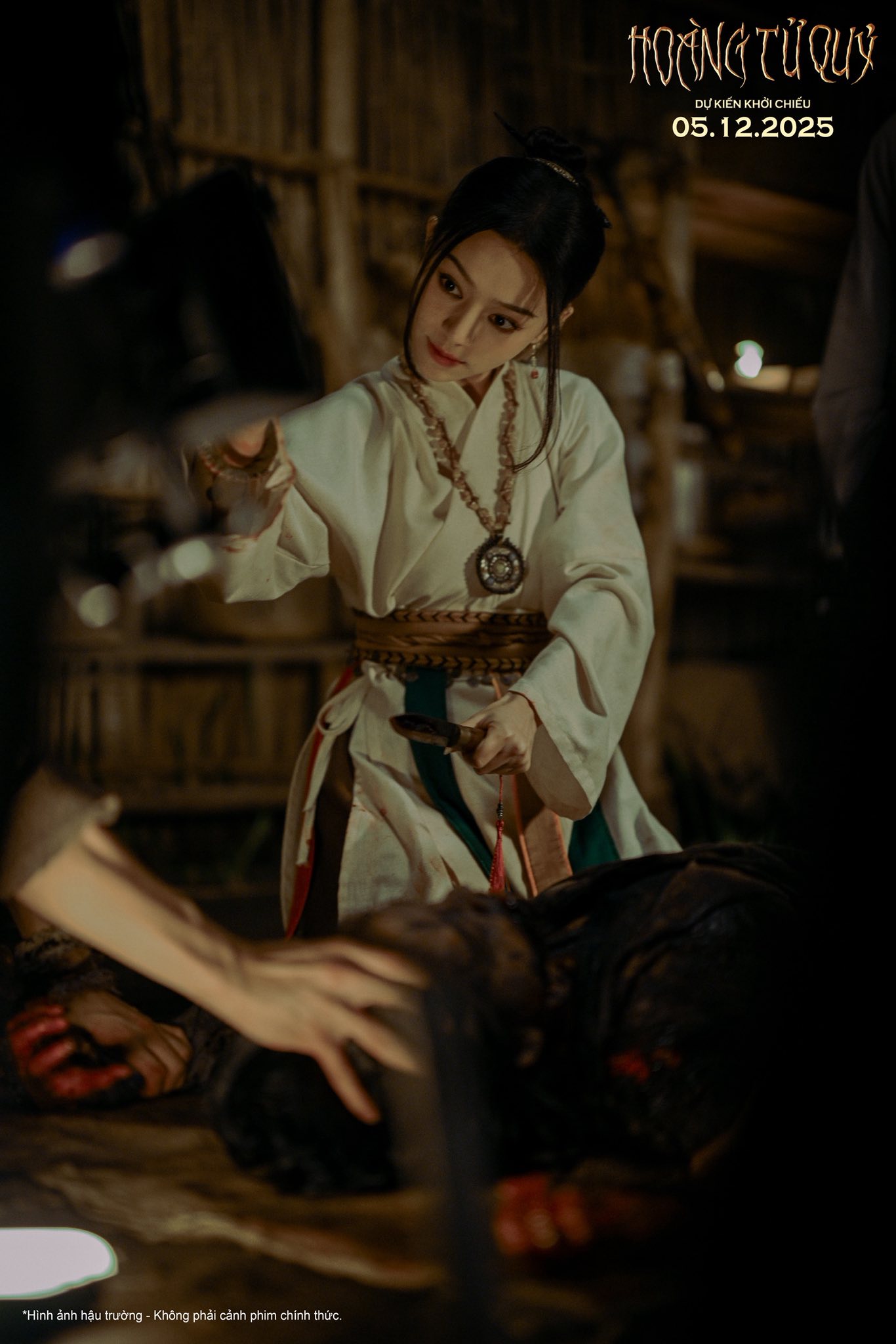 Hoàng Linh Chi trong quá trình casting Hình ảnh casting của Hoàng Linh Chi