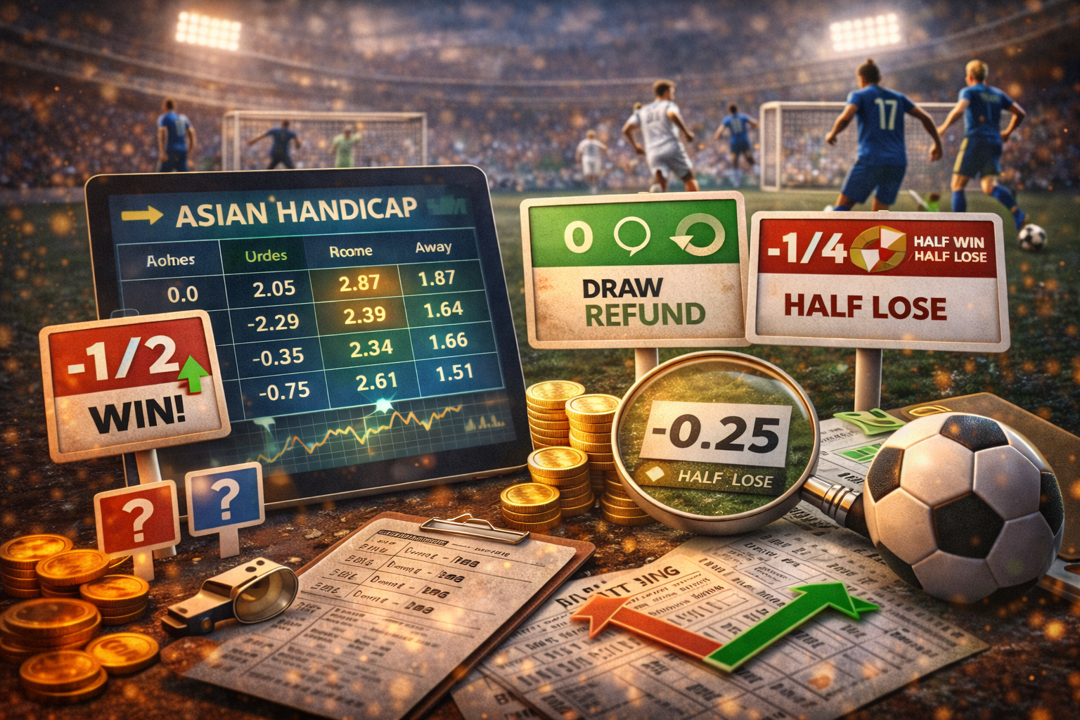 Hướng dẫn cược Asian Handicap bóng đá